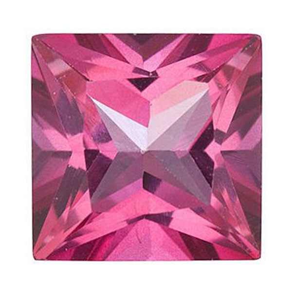 Natural Pink Topaz, Square - Cubic Zirconia (CZ), Natural & Synthetic ...