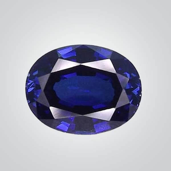 Lab Created Blue Sapphire# 33, Oval - Cubic Zirconia (CZ), Natural ...