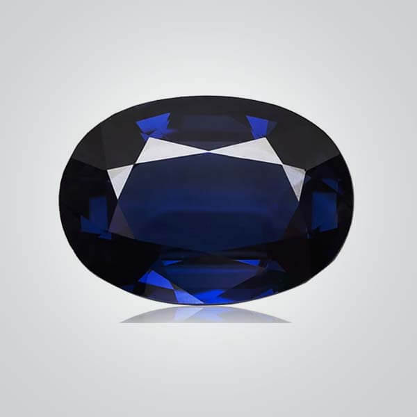 Lab Created Blue Sapphire# 35, Oval - Cubic Zirconia (CZ), Natural ...