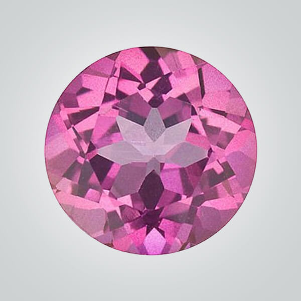 Natural Pink Topaz, Round - Cubic Zirconia (CZ), Natural & Synthetic ...